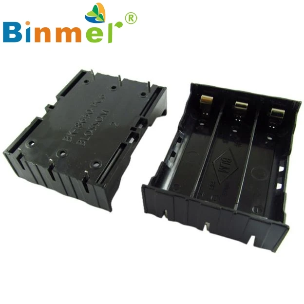 1 шт. DIY черный ящик для хранения держатель чехол 3x18650 3 7 V Перезаряжаемые батареи