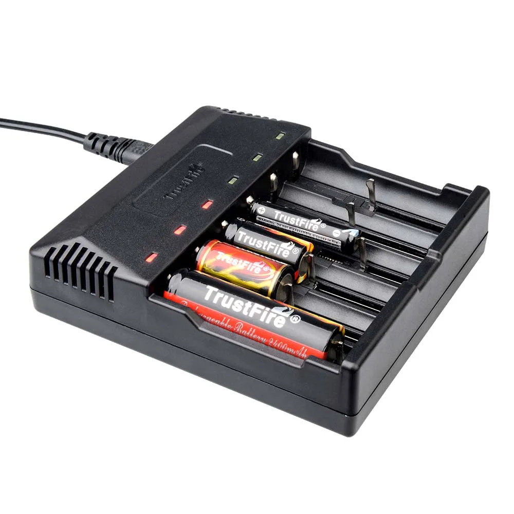 TrustFire TR 012 литий ионный аккумулятор зарядное устройство 3 7 V 18650 14500 14650 1 2 AA/AAA