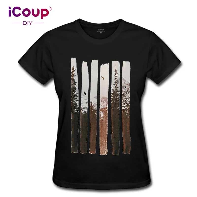 ICoup Women's in The wild100% хлопок короткий рукав|Футболки| |