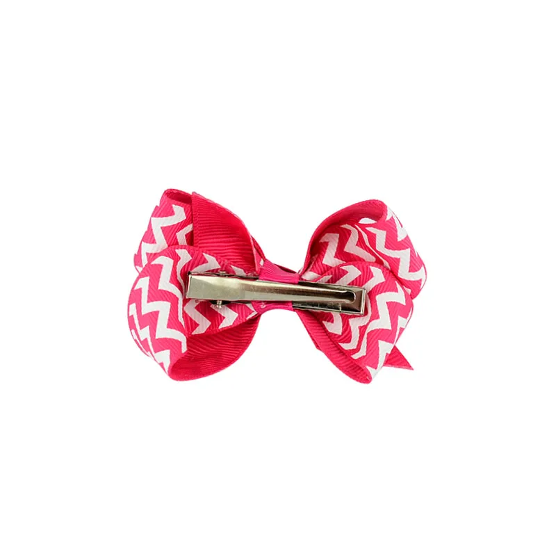 Заколка для волос с бантом девочек в полоску 20 цветов 613 |