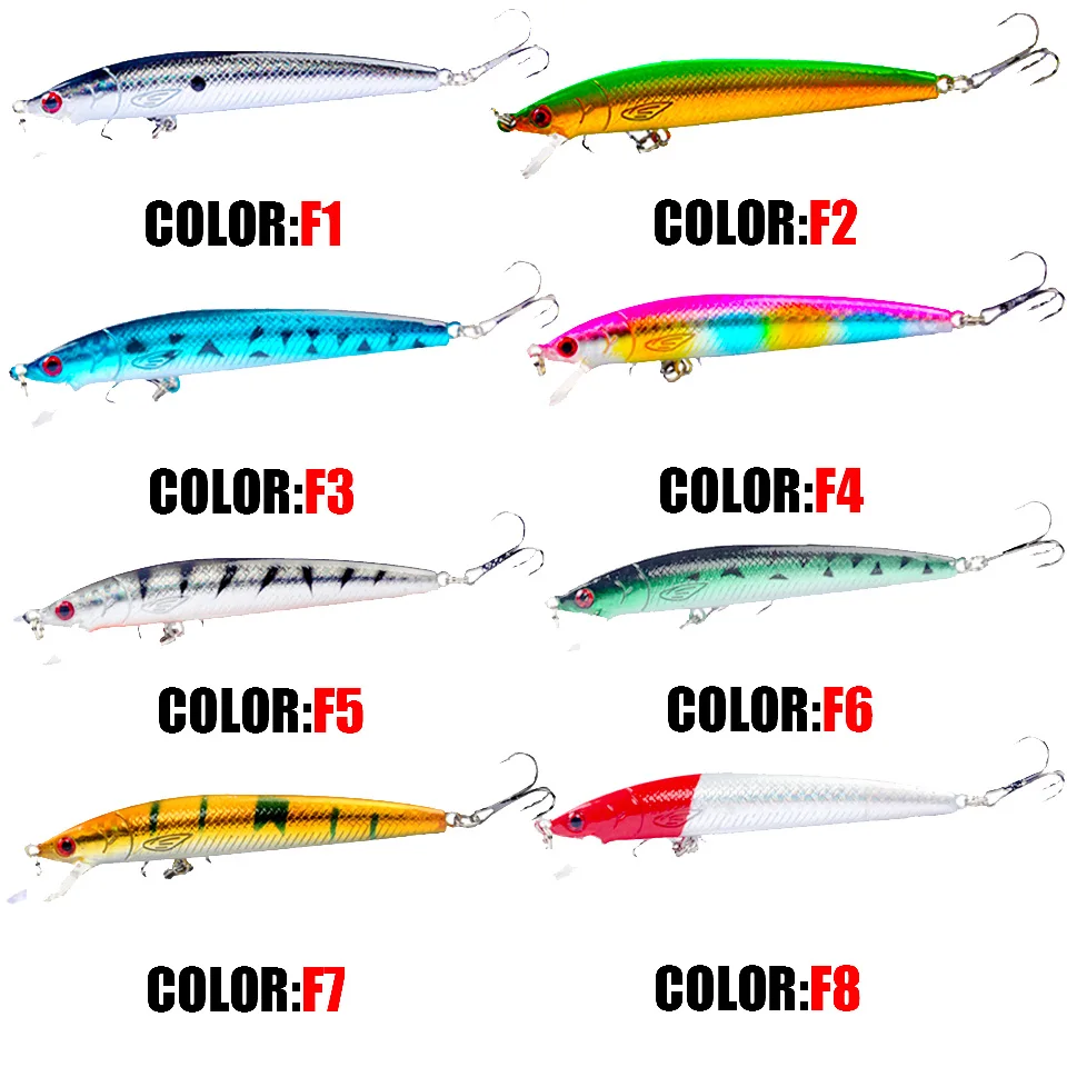 Рыболовная Приманка Topwater Minnow 9 5 см/8 г погремушка щука воблер 3D глаза пластиковая