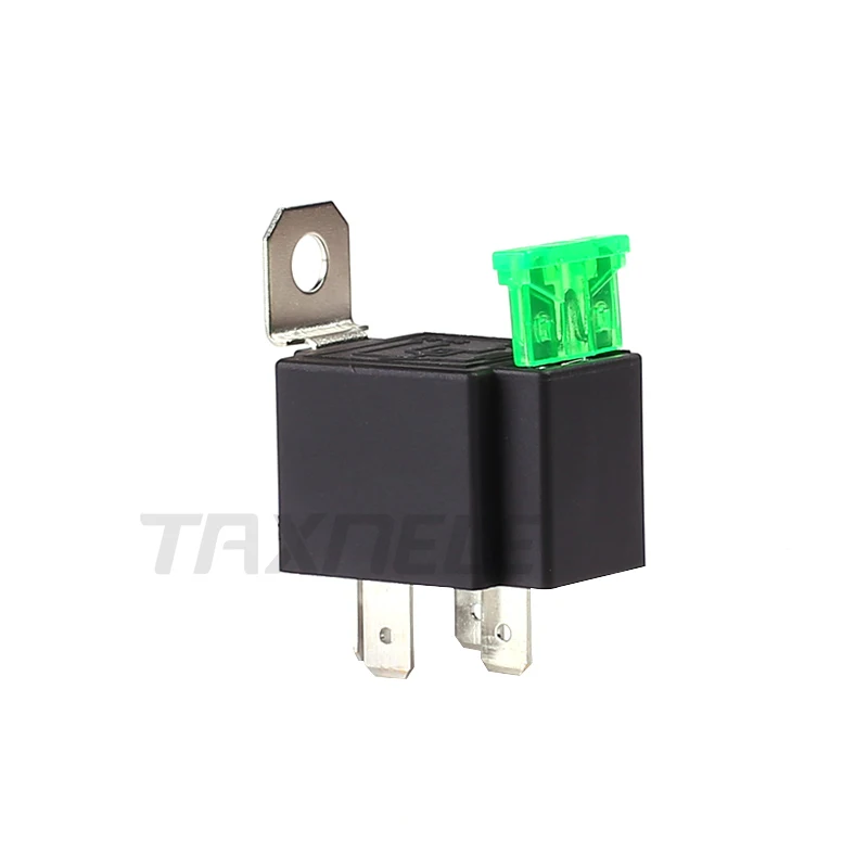 1 шт./компл. Авто плавленого на включения/выключения реле DC12V 30A 4 Pin-код печатная плата, электронное реле автомобильные реле со страховыми пленка автомобильного предохранителя