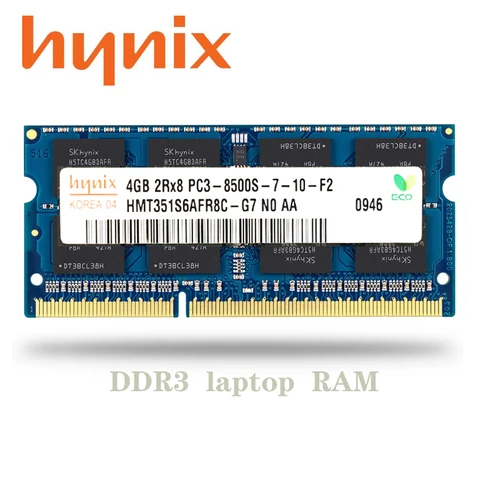 Набор микросхем Hynix NB 2 ГБ 4 ГБ 8 ГБ PC3 DDR3 1066 МГц 1333 МГц 1600 МГц лэптоп ноутбук Память RAM 2g 4g 8g SO-DIMM 1333 1600 МГц