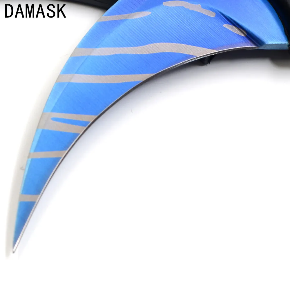 Одежда высшего качества открытый Ножи дамасской бренд csgo Counter Strike Karambit Открытый