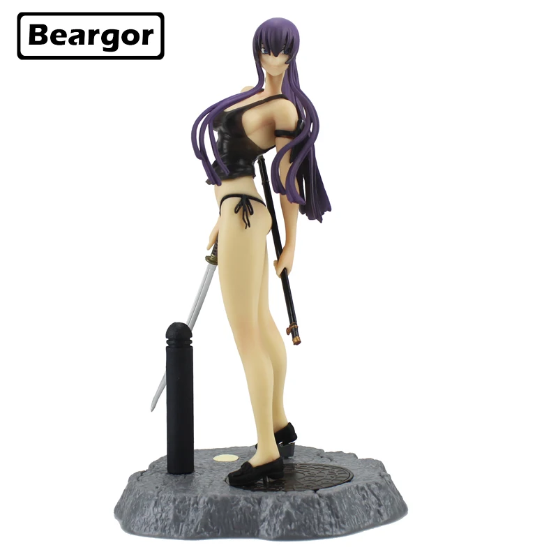 Бесплатная доставка 9 &quotШкола мертвых аниме Busujima Saeko в коробке 22 см милая фигурка