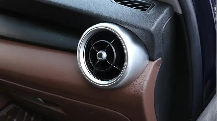 Для Alfa Romeo Stelvio центральная консоль передняя сторона кондиционер вентиляционное отверстие крышка отделка 2 шт автомобильные аксессуары