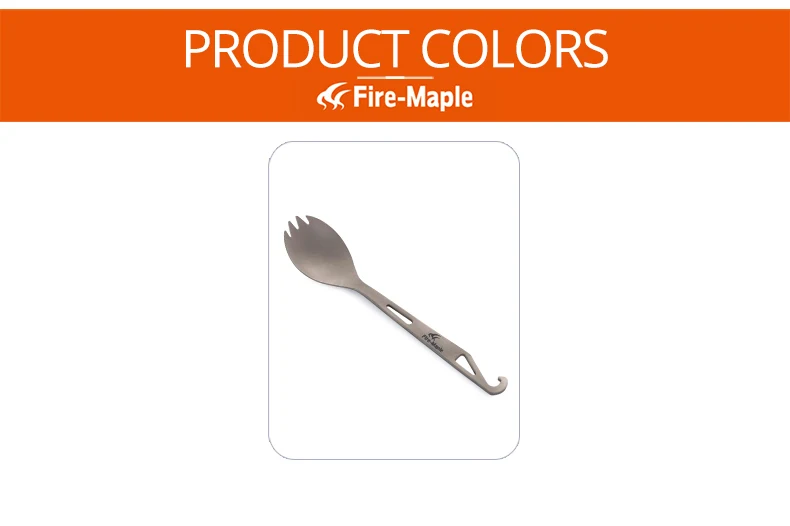 Fire-Maple Spork 2 в 1 Титан Открытый легкий портативный альпинистский Кемпинг путешествия Кемпинг инструменты ложка Вилка T15