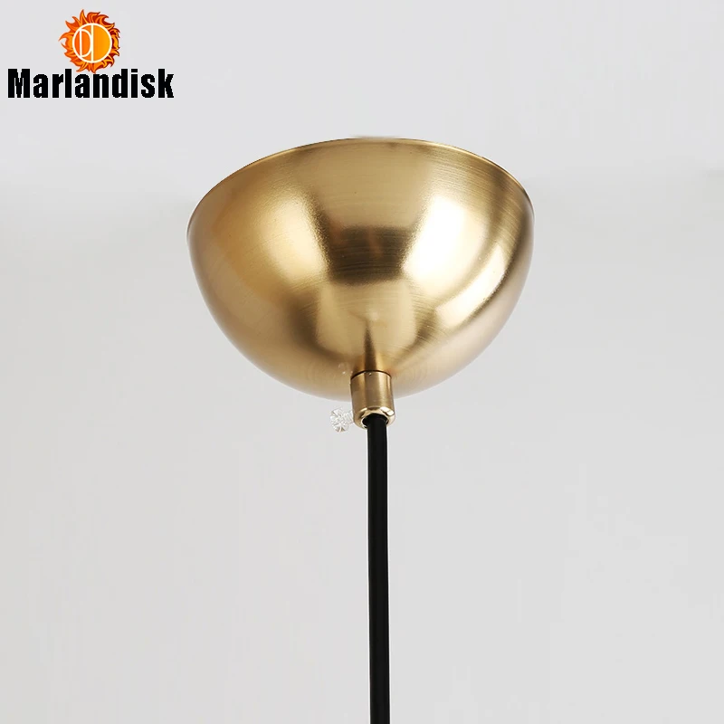 

Post-Modern Style Gold Metal Ring Pendant Light With Round Milky Glass Ball Restaurant Kitchen Fixtures Indoor LED Pendant Lamp