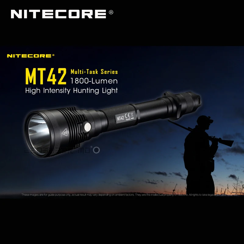 Новое поступление многоцелевой серии Nitecore MT42 CREE XHP35 HD светодиодный светильник-вспышка 1800 люмен высокоинтенсивный охотничий светильник