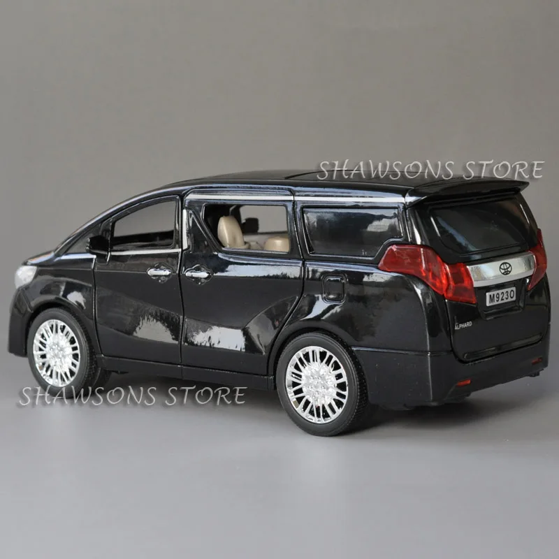 1:24 литая металлическая модель автомобиля игрушки для Toyota Alphard Реплика со звуком