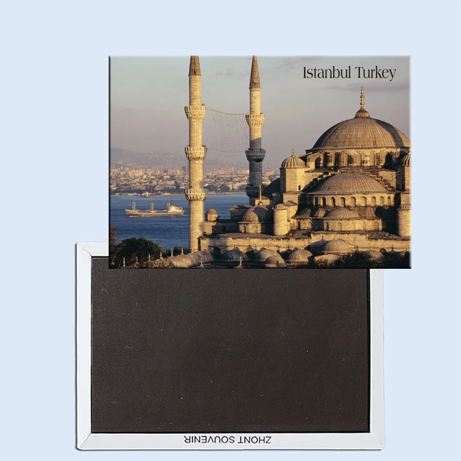 

Blue Mosque and the Bosphorus, Istanbul, Turkey, Refrigerator magnet, Tourist souvenirs, Home creative ornaments 24689