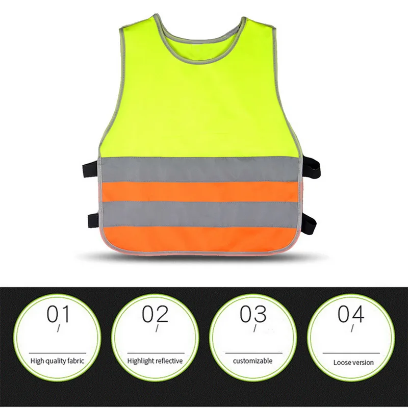 Прямая поставка модные светоотражающие жилеты 2 комплекта с высокой видимостью