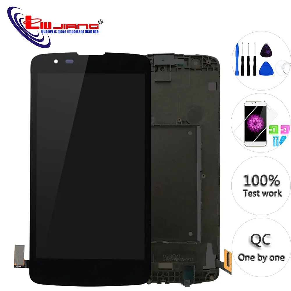 Новый оригинальный ЖК дисплей для LG K8 LTE K350N K350E K350DS кодирующий преобразователь