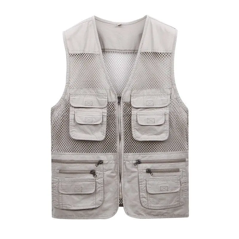 

More than 2022 vest pocket man thin mesh vest in summer