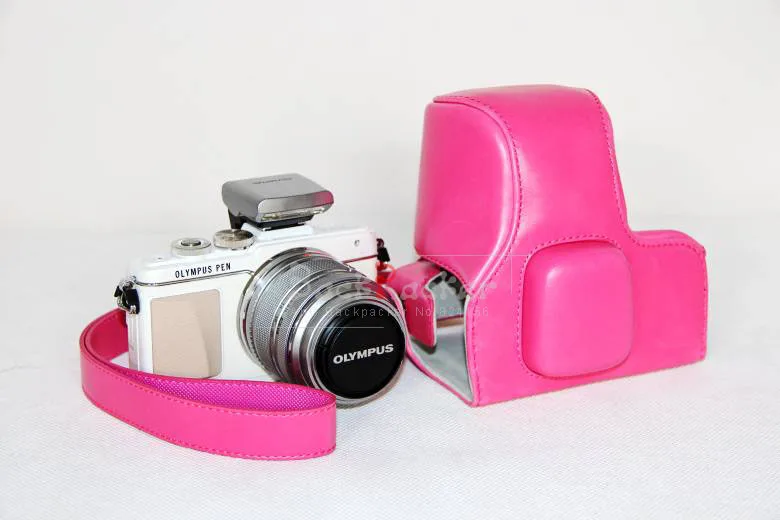 Сумка для камеры сумка видео и чехол из ПУ кожи с плечевым ремнем Olympus телефона