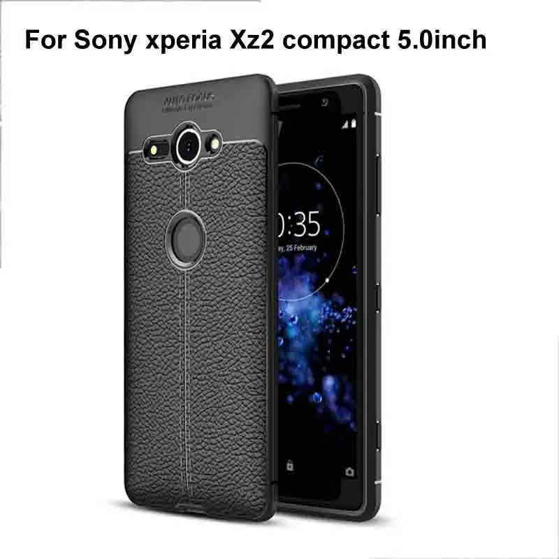 Мягкий силиконовый чехол из ТПУ для Xperia XZ2 Compact H8324 защитный телефона PC Рамка
