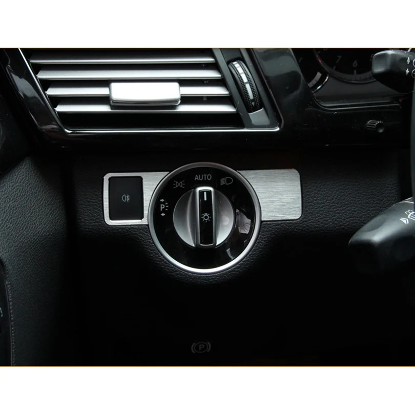 Автомобильный Стайлинг кнопка регулировки фар накладка украшение для Mercedes Benz A