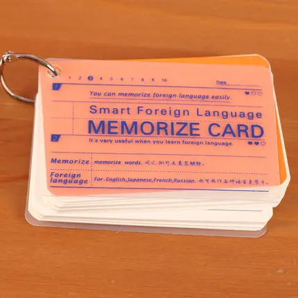 Карта памяти стальное кольцо заметки карта на иностранном языке|memo pad|foreign languagenote