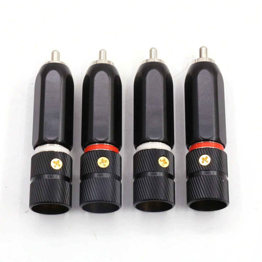 4 шт. ACROLINK разъем RCA с родиевым покрытием изолированный тефлоновый кабель 9 мм