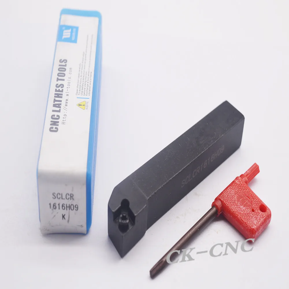 

SCLCR1616H09 16*16*100mm 80degreeCNC Lathe External Cutting Tool Right Holder For CC**09T3 inserts