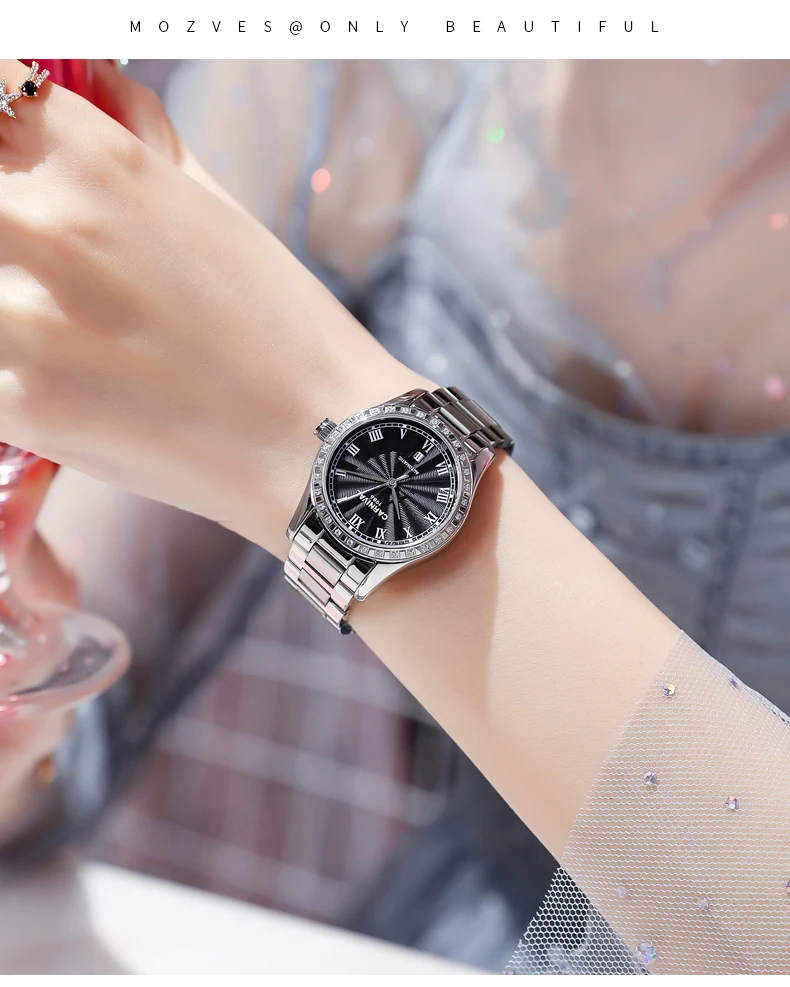 Datejust автоматические механические часы для женщин лучший бренд класса люкс из нержавеющей стали наручные часы с цыганскими цифрами relogio feminino