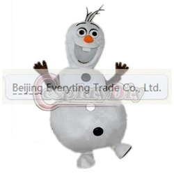 Hot sale 2014 Adult cartoon character cute frozen snowman Mascot Costume Halloween party costumes | Тематическая одежда и