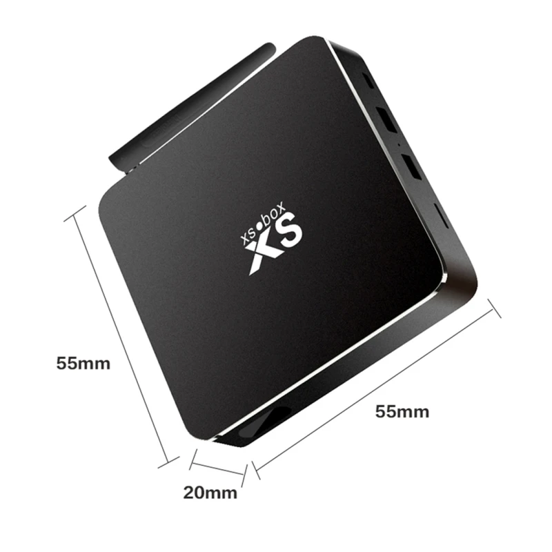 XS-RK3368 Smart Android 5.1 TV Box RK3368 Quad Core 1.5GHz 1G/8G H.265 XBMC DLNA Miracast WiFi Bluetooth TF Card Slot Dual USB |