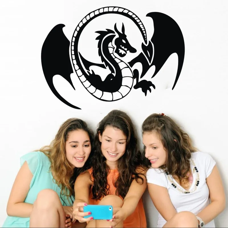 Наклейка на стену в китайском стиле|accessories home|stickers dragonvinyl stickers |