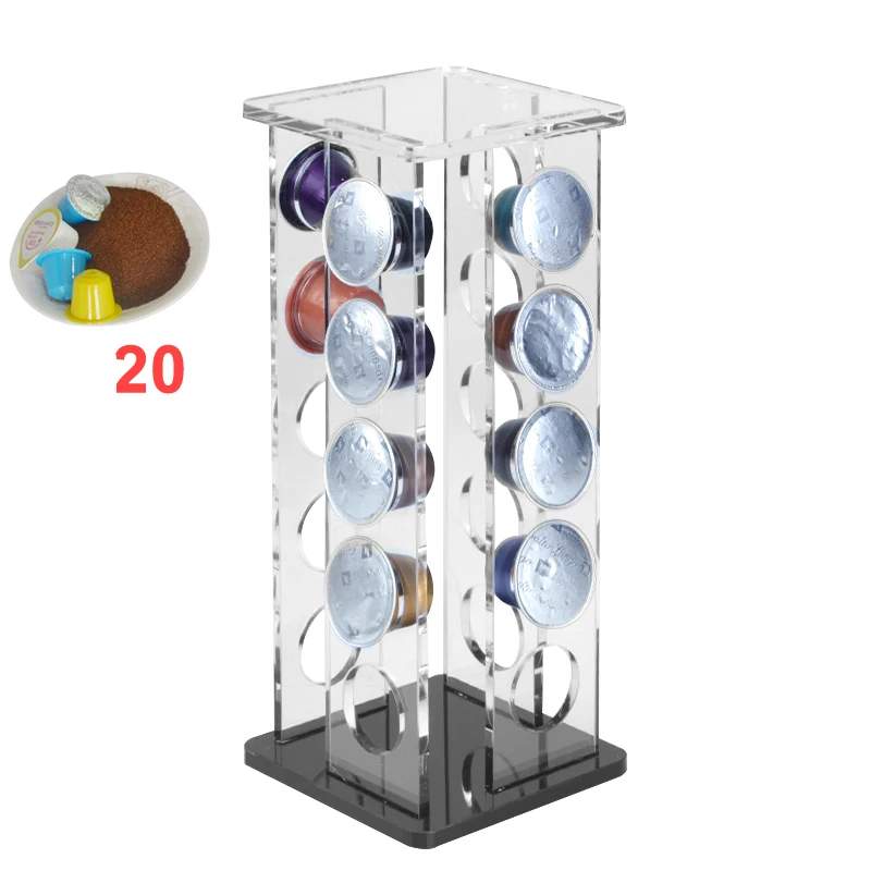 Капсулы Nespresso акриловая подставка dolce-gusto держатель кофейная капсула стеллаж для выкладки товара на 20 шт