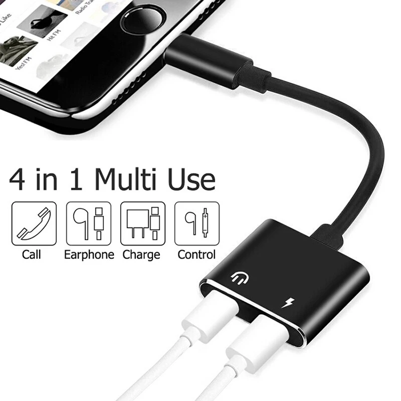 USB-C папа до 3,5 мм и USB-C женский 1 вход 2 выхода аудио сплиттер Джек адаптер для iPhone наушников аудио Зарядка конвертер