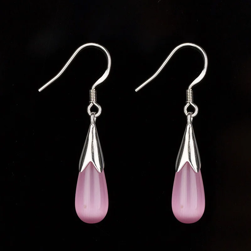 

S925 silver embroidered temperament retro ball earrings free shipping