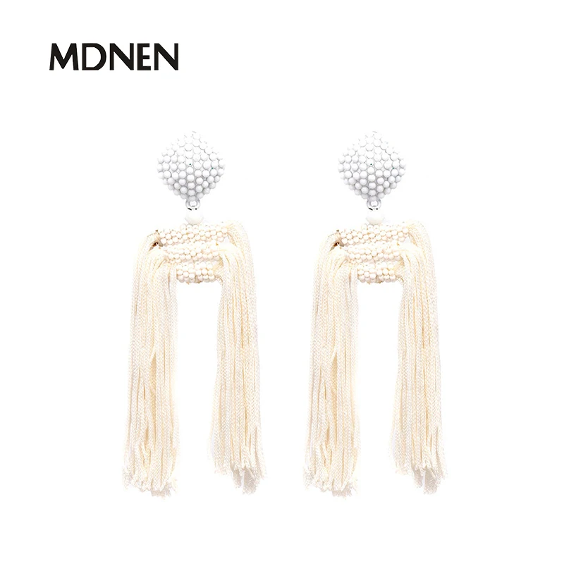 Висячие серьги 6 цветов оптовая продажа модные ювелирные изделия веревочная