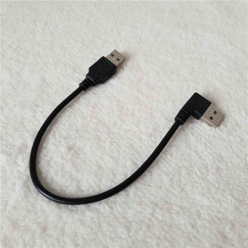 100 шт./лот 90 градусов правый угол USB папа адаптер кабель удлинитель данных шнур