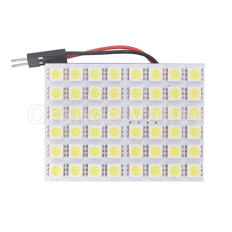 1 шт. супер яркий белый 48 светодиодный 5050 SMD Автомобильный интерьер для чтения дверных ламп панель лампа T10 BA9S Купол фестон 3 адаптера