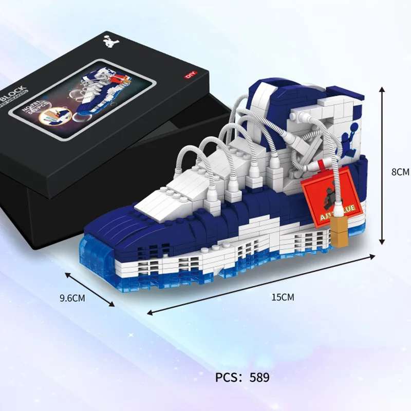 Популярные спортивные баскетбольные кроссовки AJ11 Мини Блок Ручка Контейнер Строительные кирпичи модель образования игрушки коллекция для подарков