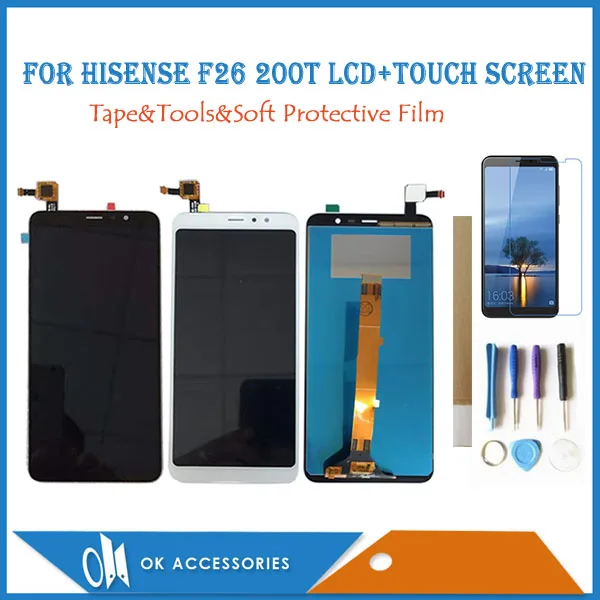 

ЖК-дисплей 5,99 дюйма для Hisense F26 + дигитайзер сенсорного экрана черный белый золотой с комплектами