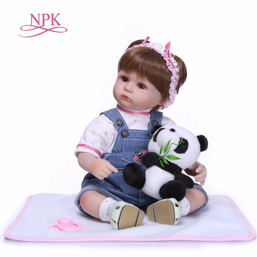 NPKCOLLECTION 43 см Реалистичная кукла реборн Bebe Кукла игрушки для детей Рождественский