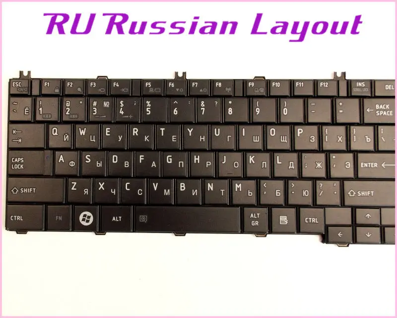 Русская RU раскладная клавиатура для Toshiba Satellite C655D-S5136 C655D-S5130 C655-S5049 C655-S5047