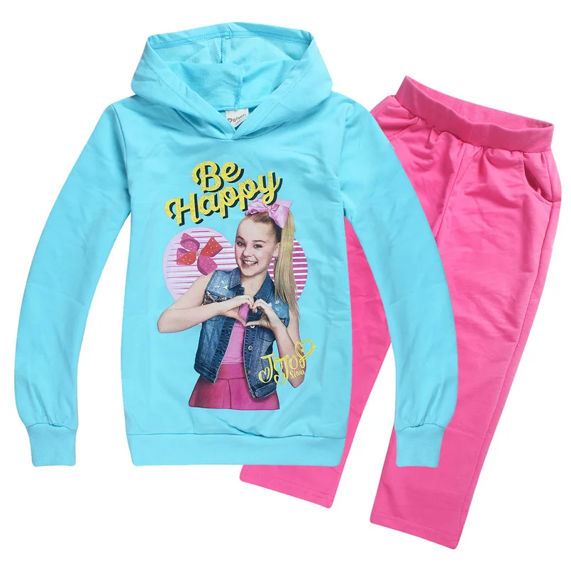 2018 новый комплект детской одежды на весну и осень JOJO siwa толстовки штаны для