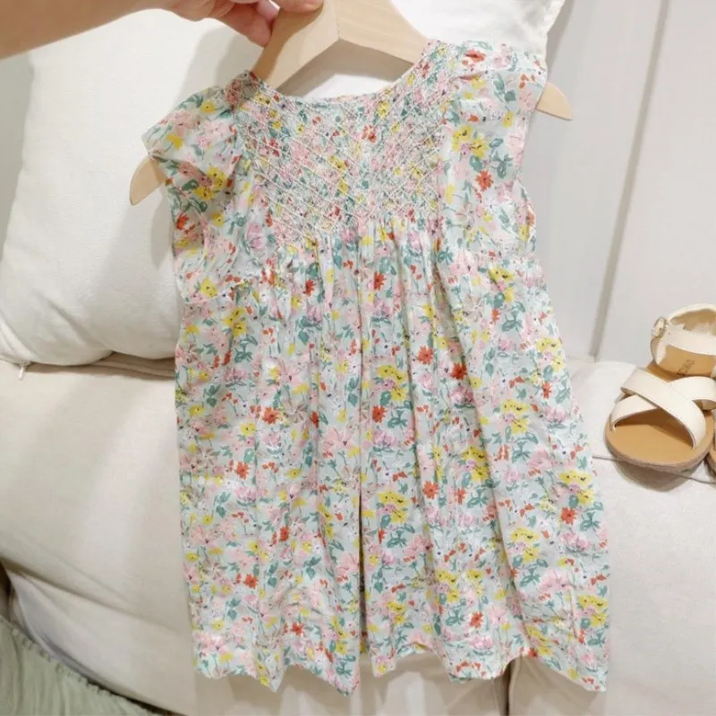 Новинка 2019 летнее платье для маленьких девочек с цветочным узором вечерние нее