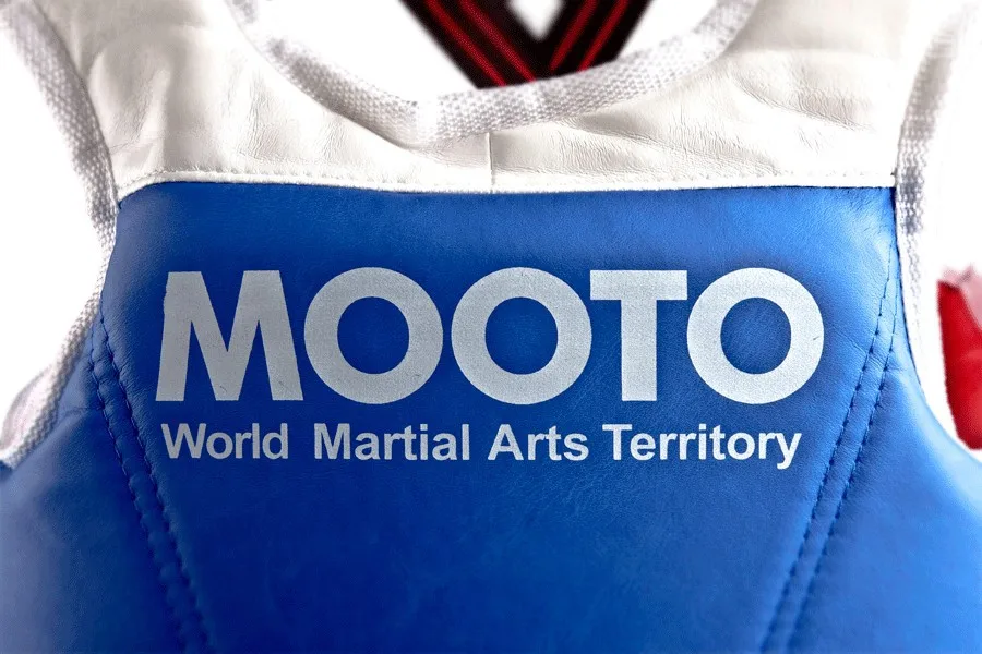 Mooto protective Helmet 5pcs Taekwondo &amp Karate headgear armguard shin guard chest WTF standard gym sport clothes+Bag | Спорт и