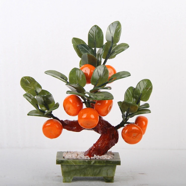 

Нефритовый горшок, украшения для гостиной из 8 апельсиновых деревьев, украшения для дома, креативные подарки