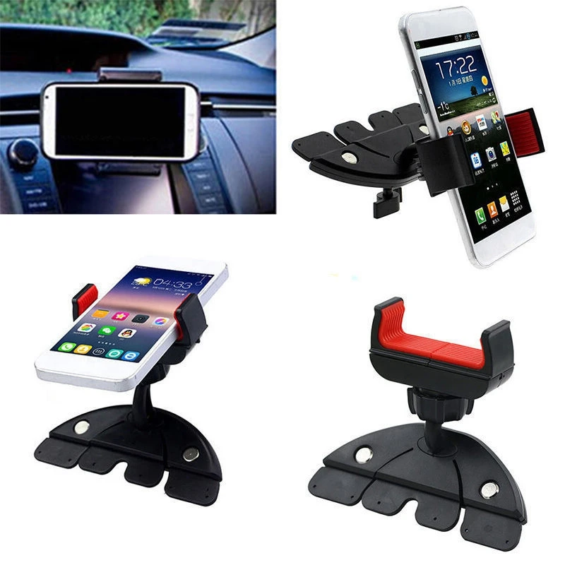 

Universal Adjustable CD Slot Car Cell Phone Holder Mount For iPhone 5 6 Plus For Samsung Galaxy Mobile Phone GPS Bracket Stands