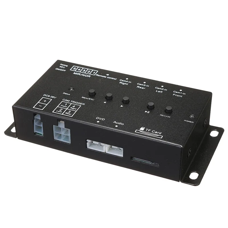 KROAK Универсальный 360 градусов DC 12V автомобильный SUV DVR Запись панорамный вид все круглые камеры заднего вида система