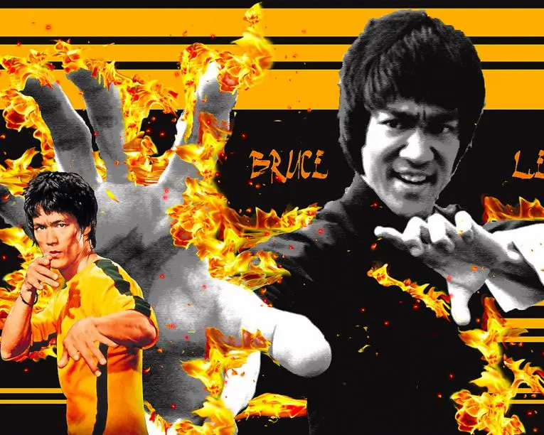 Бесплатная доставка Хит продаж Li Сяолун печати масляной картины на холсте