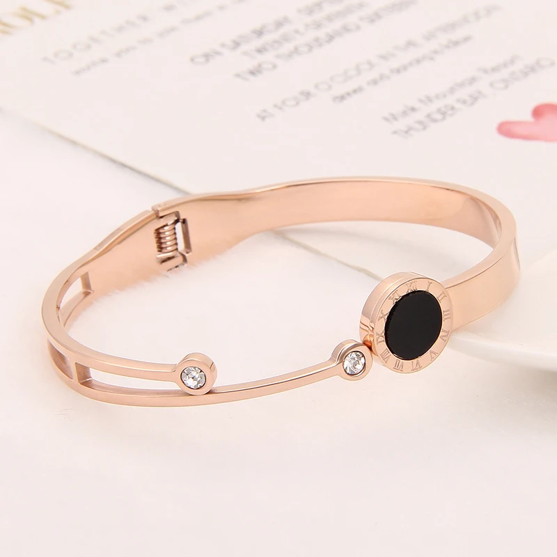 2018 Модные украшения Розовое золото круглый Форма Браслеты браслеты