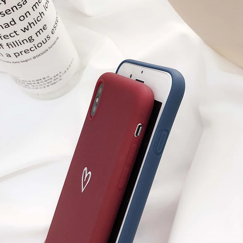 Чехол LACK для iphone XS Max с милыми сердечками мягкий чехол из ТПУ 6 6S 7 8 Plus X XR модная