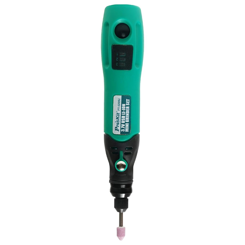 Pro'skit PT-5205U Мини дрель шуруповерт зарядка через usb электрическая шлифовальная машина набор дрель гравер для фрезерования полировки сверления