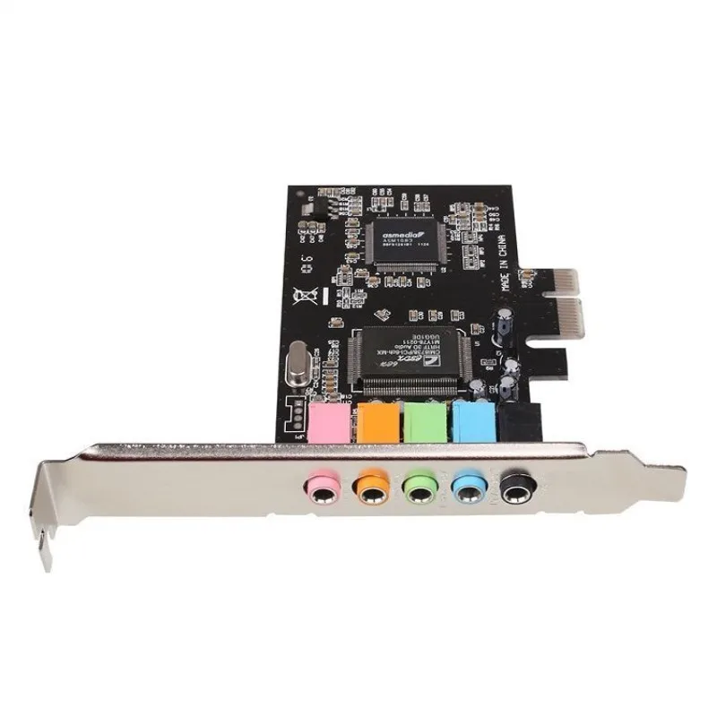 PCI Express x1 E 5.1ch CMI8738 чипсет аудио цифровая звуковая карта твердые конденсаторы pcie 5 1|