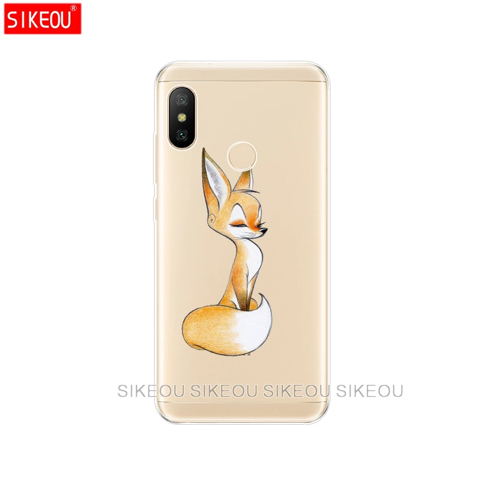 33779 Силиконовый чехол для Xiaomi mi A2 LITE, чехол, полная защита, мягкий ТПУ, задняя крышка, чехол для телефона, для Xio mi A2 LITE, бампер, Coque fox - Цвет: 33779